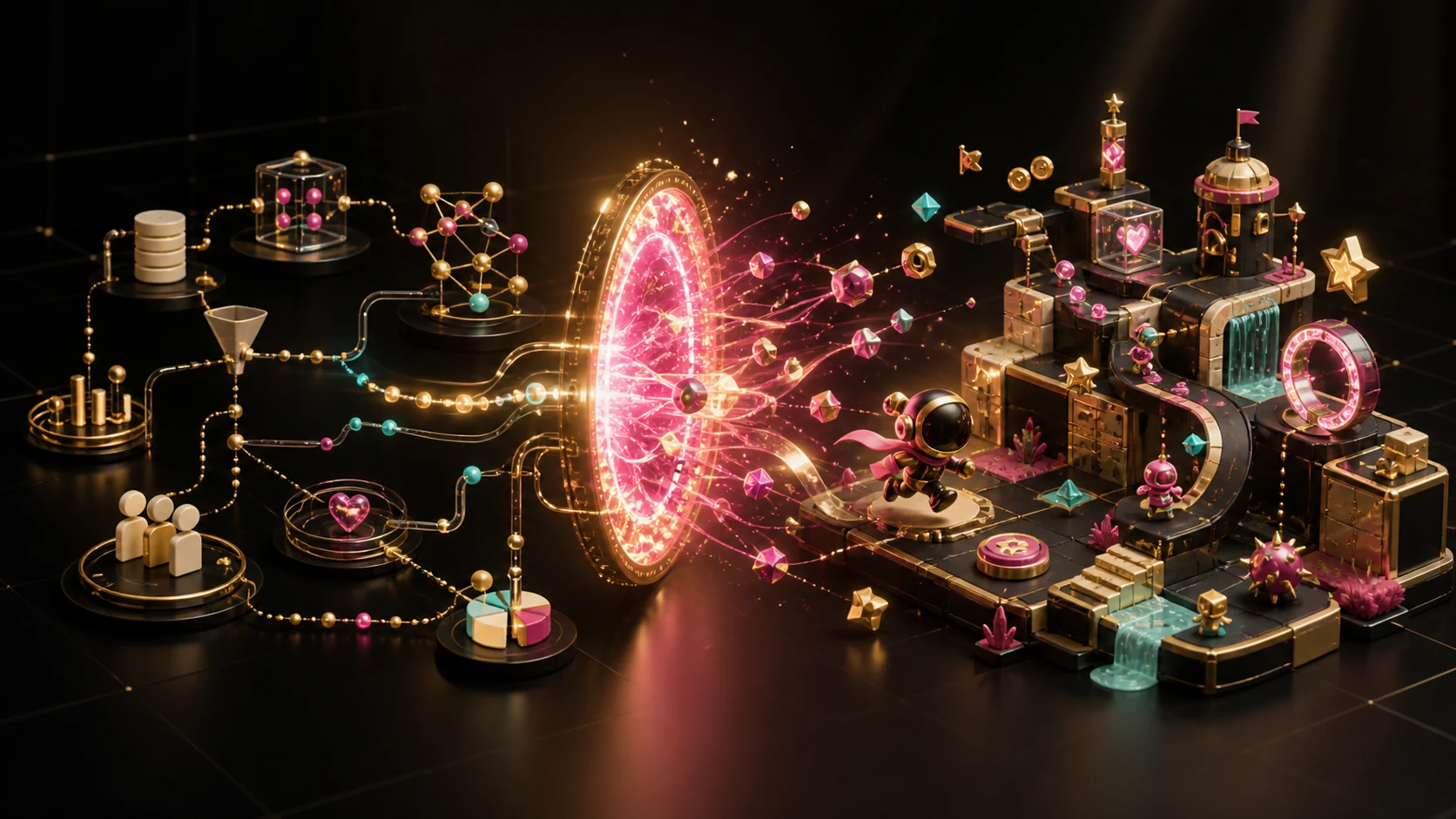 A product story developed into a game mechanic and playable world
